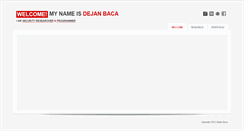 Desktop Screenshot of dejan.se
